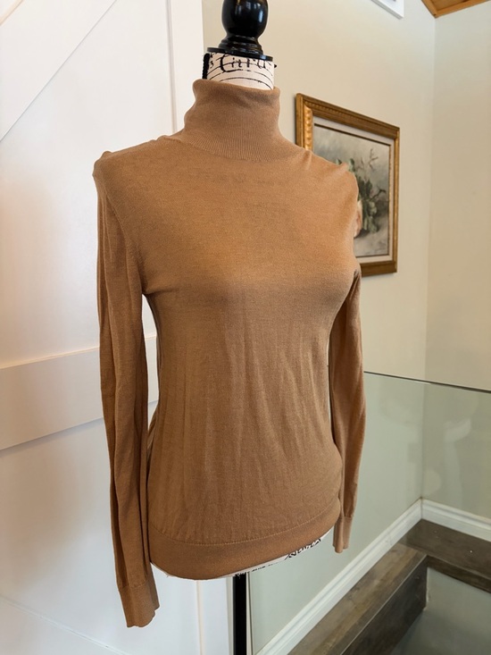 Massimo Dutti Light Brown Turtleneck Sweater - Picture 3 of 4